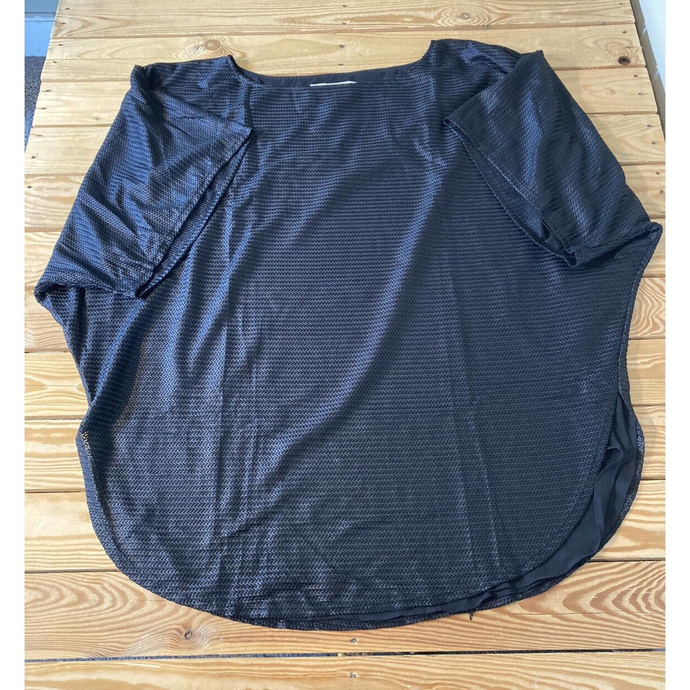 NEW Rubin Singer Knit Off The Shoulder Tunic Top Size M/L Women’s Black